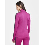 Craft ADV Nordic Wool HZ W – Bluză cu merinos și fermoar scurt - Roz