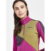 Craft ADV Nordic Wool HZ W – Bluză cu merinos și fermoar scurt - Roz
