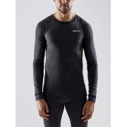 Craft Core Wool Merino LS Tee – Bluză strat de bază cu lână merinos - Negru