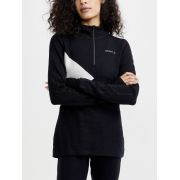 Craft ADV Nordic Wool HZ W – Bluză cu merinos și fermoar scurt - Negru
