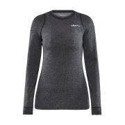 Craft Core Wool Merino LS Tee W – Bluză strat de bază cu lână merinos - Negru