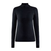 Craft Core Dry Active Comfort HZ W – Bluză strat de bază cu fermoar scurt - Negru