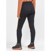 Craft ADV Subz Tights 2 W – Colanți izolați de alergare pentru iarnă - Negru cu portocaliu
