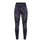 Craft PRO Hit Blocked Tights W – Colanți de antrenament - Albastru închis cu model