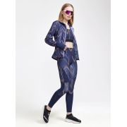 Craft PRO Hit Blocked Tights W – Colanți de antrenament - Albastru închis cu model