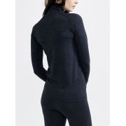 Craft Core Dry Active Comfort HZ W – Bluză strat de bază cu fermoar scurt - Negru