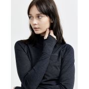 Craft Core Dry Active Comfort HZ W – Bluză strat de bază cu fermoar scurt - Negru