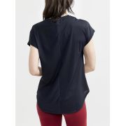 Craft Core Charge Rib Tee W – Tricou sport reiat - Negru