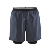 Craft ADV Essence Perforated 2-IN-1 Stretch Shorts – Pantaloni scurți 2 în 1 perforați - Gri