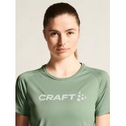 Craft Core Unify Logo Tee W – Tricou de antrenament cu logo - Verde (6300)