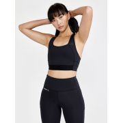 Craft PRO Hit Blocked Sport Top W – Bustieră sport - Negru