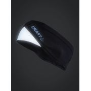 Craft ADV Lumen Fleece Headband – Bentiță de antrenament reflectorizantă - Negru