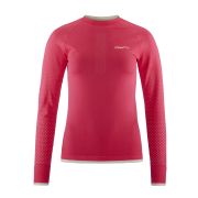 Craft ADV Warm Intensity LS W – Bluză strat de bază caldă - Roșu (444905)