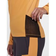 Craft PRO Trail Wind LS Tee W – Bluză de alergare trail anti-vânt - Portocaliu