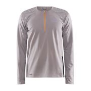 Craft PRO Trail Wind LS Tee – Bluză de alergare trail anti-vânt - Gri