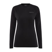 Craft ADV Wool Merino Rn LS W – Bluză strat de bază cu lână merinos - Negru