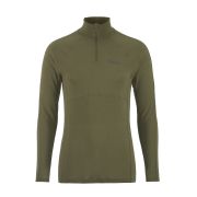 Craft ADV Wool Merino HZ – Bluză strat de bază cu merinos și fermoar scurt - Verde