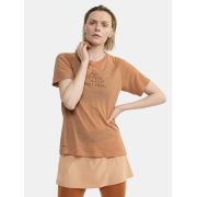 Craft ADV Trail Wool SS Tee W – Tricou de alergare trail cu lână - Maro (791200)