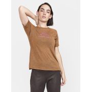 Craft ADV Trail Wool SS Tee W – Tricou de alergare trail cu lână - Maro (685200)