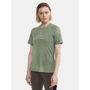 Craft ADV Trail Wool SS Tee W – Tricou de alergare trail cu lână - Verde