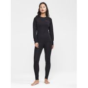 Craft ADV Wool Merino Rn LS W – Bluză strat de bază cu lână merinos - Negru