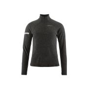 Craft ADV Subz Wool LS Tee 3 W – Bluză de alergare cu merinos și fermoar scurt - Negru
