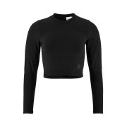 Craft ADV Tone Seamless Cropped LS Top W – Top scurt fără cusături cu mânecă lungă - Negru