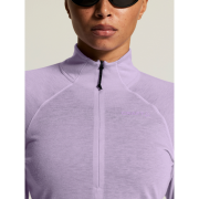 Craft ADV Subz Wool LS Tee 3 W – Bluză de alergare cu merinos și fermoar scurt - Mov (728M)
