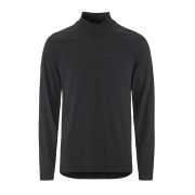 Craft Active Comfort LS HZ 2 – Bluză strat de bază cu fermoar scurt - Negru