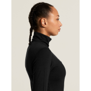 Craft Wool 95 HZ LS W – Bluză strat de bază din lână merinos 95% cu fermoar scurt - Negru