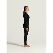 Craft Wool 95 LS CN W – Bluză strat de bază din lână merinos 95% - Negru
