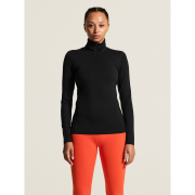 Craft Wool 95 HZ LS W – Bluză strat de bază din lână merinos 95% cu fermoar scurt - Negru