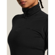Craft Wool 95 HZ LS W – Bluză strat de bază din lână merinos 95% cu fermoar scurt - Negru