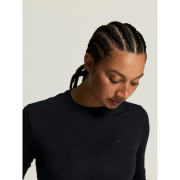 Craft Wool 95 LS CN W – Bluză strat de bază din lână merinos 95% - Negru