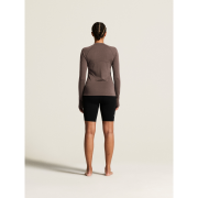 Craft Wool Comfort Rn LS W – Bluză strat de bază cu lână, dublu strat - Maro