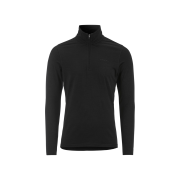 Craft Wool 95 HZ LS – Bluză strat de bază din lână merinos 95% cu fermoar scurt - Negru