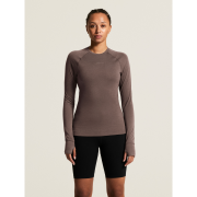 Craft Wool Comfort Rn LS W – Bluză strat de bază cu lână, dublu strat - Maro