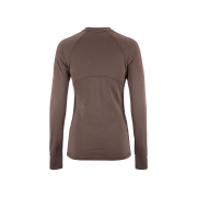 Craft Wool Comfort Rn LS W – Bluză strat de bază cu lână, dublu strat - Maro