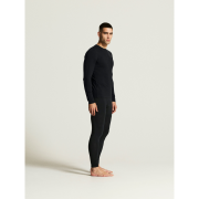 Craft Wool 95 LS CN – Bluză strat de bază din lână merinos 95% - Negru