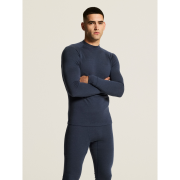 Craft Wool Comfort Rn LS – Bluză strat de bază cu lână, dublu strat - Albastru