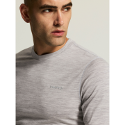 Craft Wool 95 LS CN – Bluză strat de bază din lână merinos 95% - Gri