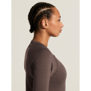 Craft Wool Comfort Rn LS W – Bluză strat de bază cu lână, dublu strat - Maro