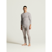 Craft Wool 95 LS CN – Bluză strat de bază din lână merinos 95% - Gri
