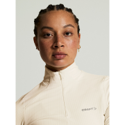 Craft Gain Thermal Midlayer 2 W – Bluză termică cu fermoar scurt - Alb