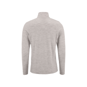 Craft Wool 95 HZ LS – Bluză strat de bază din lână merinos 95% cu fermoar scurt - Gri
