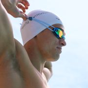Finis - ochelari inot - Bolt Goggles - competitie - Albastru ghețar cu lentilă oglindă