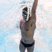 Finis - ochelari inot - Lightning Goggles - competitie - Verde pădure cu lentilă oglindă