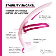 Finis - snorkel inot - Stability Snorkel - fara suport de frunte - Orhidee