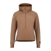 Craft Subz Light Hood Sweater W – Bluză hibridă cu glugă - Maro