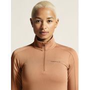 Craft Core Gain Midlayer W – Bluză strat intermediar cu fermoar scurt - Bej